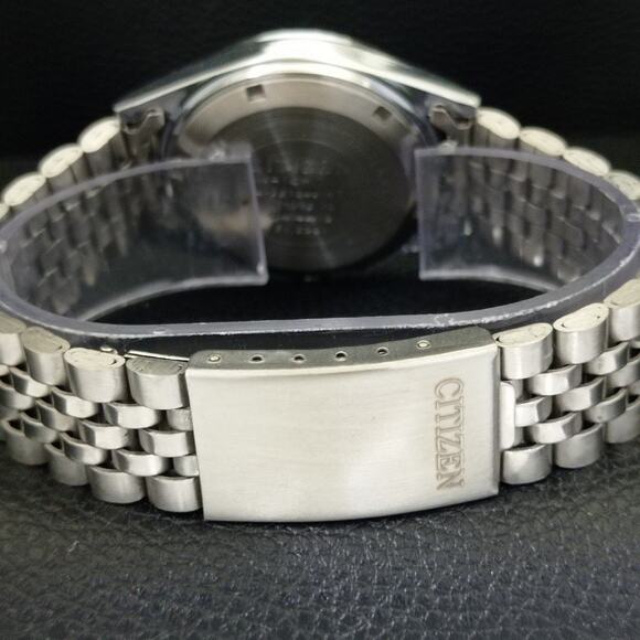 Vintage 1971 Citizen Automatic Mens Silver Watch W/daydate & Arabic accents - Picture 2 of 10